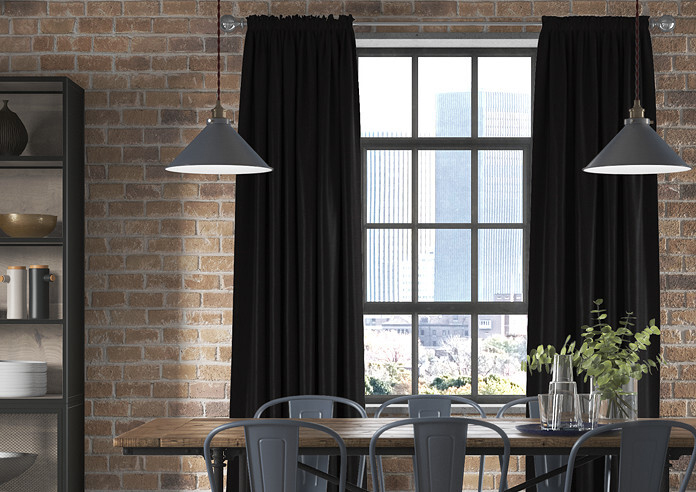 Faux Suede, Black - Made to Measure Curtains - Image 3